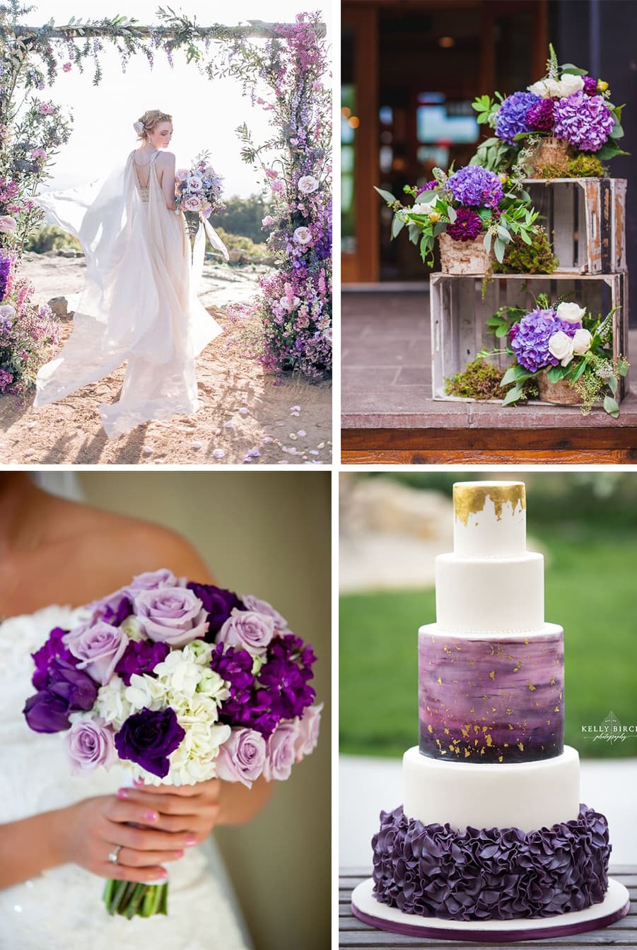 mariage chromatique violet 