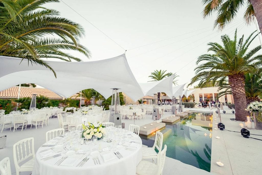 Mariage dans un hôtel de luxe à Saint-Tropez